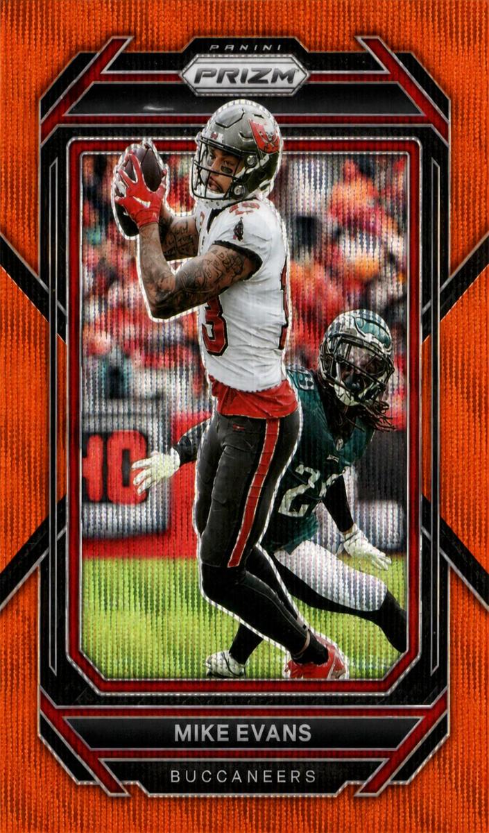 2022 Panini Prizm Football Orange Wave Mike Evans #275