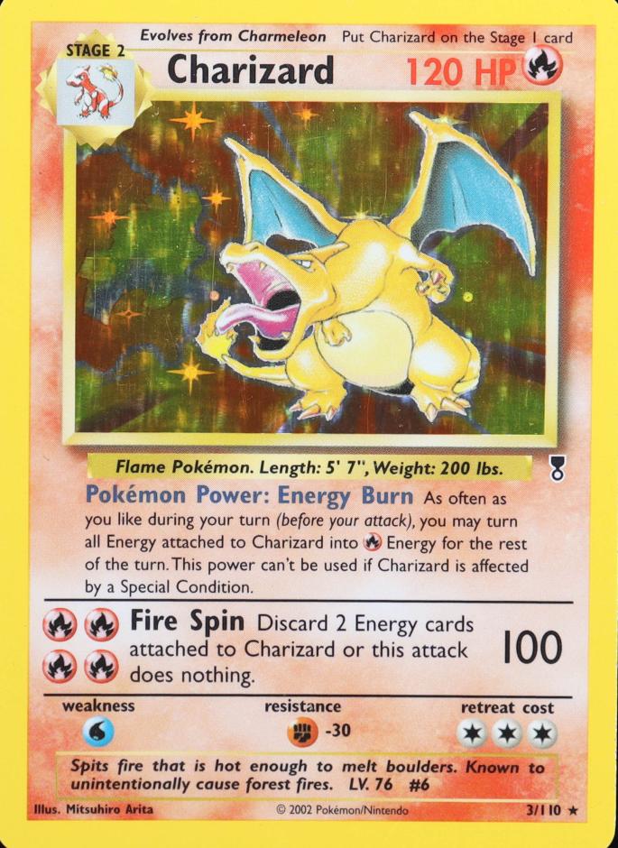 2002 Pokemon Legendary Collection Charizard #3 PSA 9