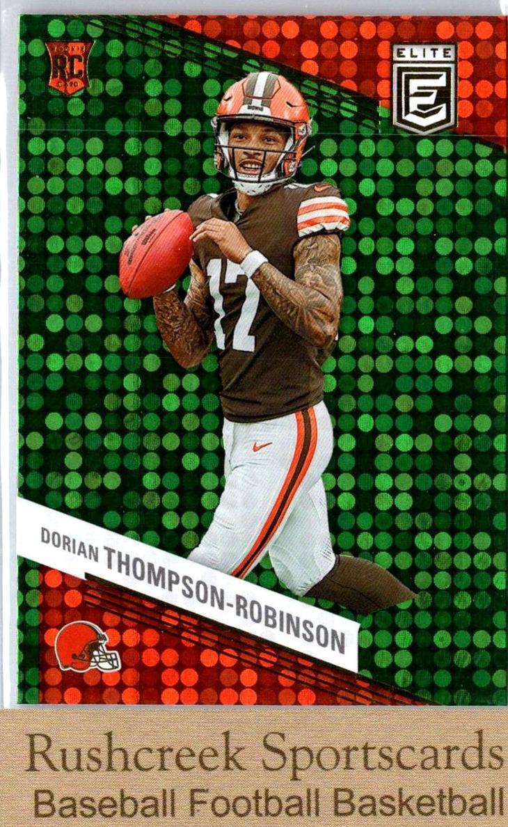 2023 Donruss Elite Football Green Disco Dorian Thompson-Robinson #136 PSA 9