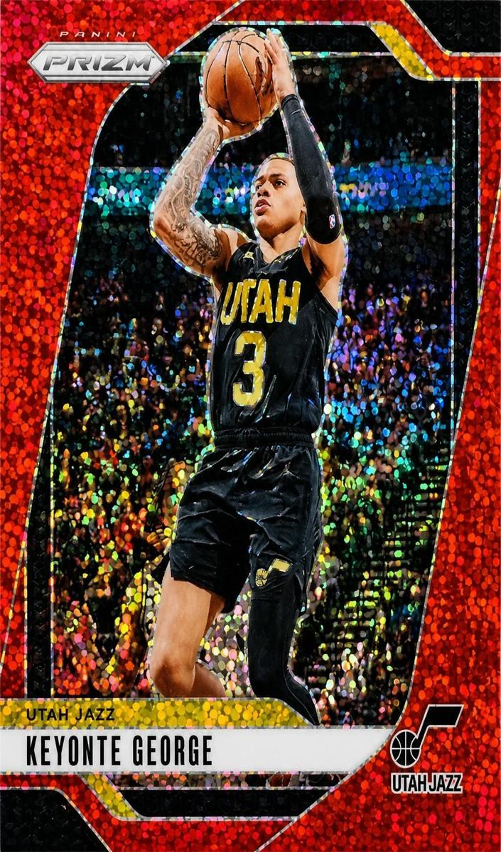 2024 Panini Prizm Basketball Red Sparkle Keyonte George #87