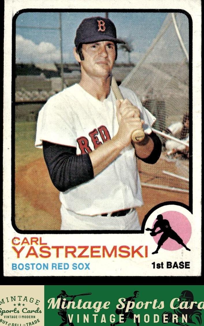 1973 Topps Baseball Carl Yastrzemski #245 PSA 8