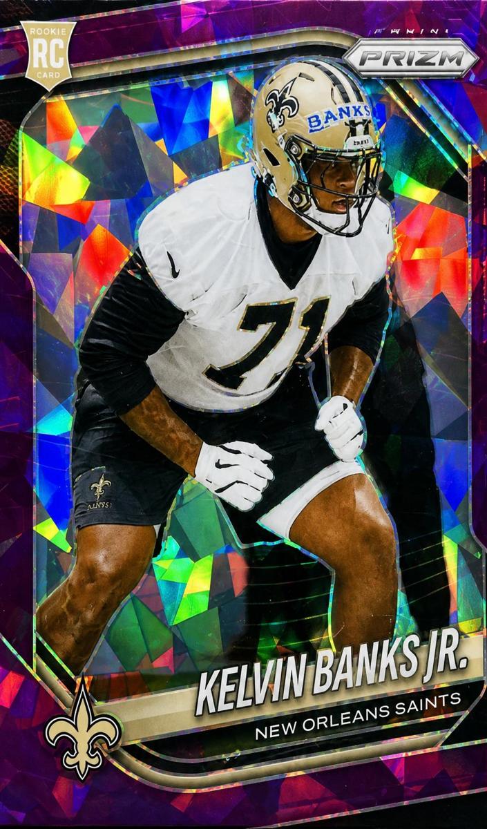 2025 Panini Prizm Football Purple Ice Kelvin Banks Jr. #347