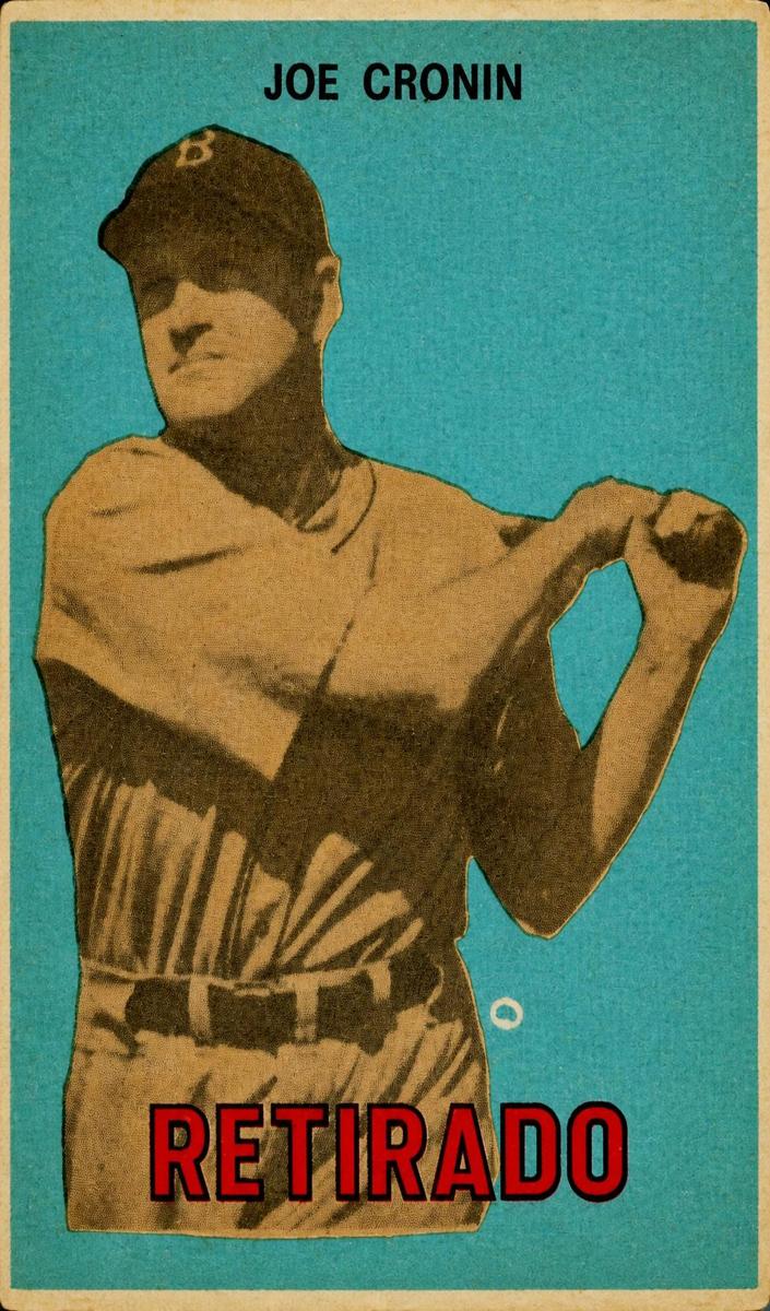 1967 Topps Venezuelan Baseball Joe Cronin #164