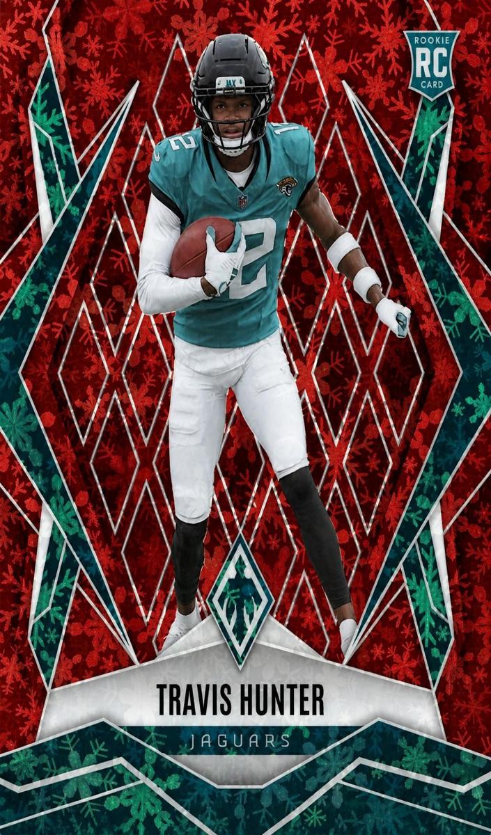 2025 Panini Phoenix Football Red Winter Travis Hunter #157
