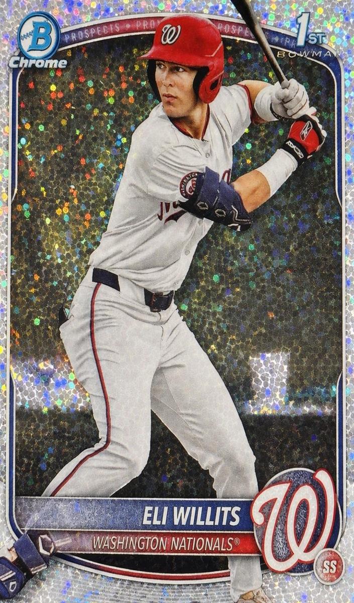 2025 Bowman Draft Chrome Baseball Sparkle Refractor Eli Willits #BDC-1