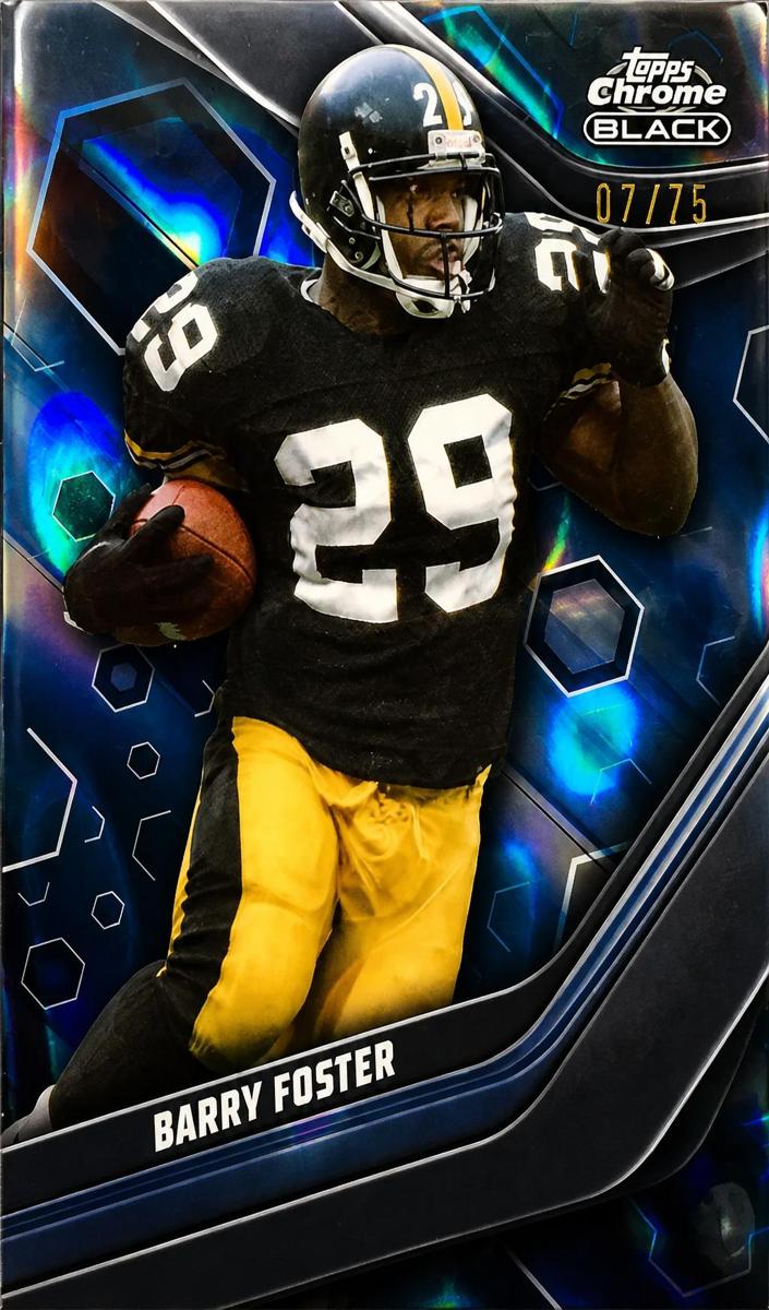 2023 Topps Composite Football Blue Lava Refractor Barry Foster #139