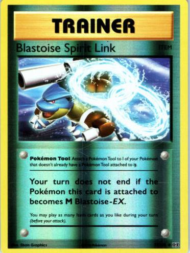 2016 Pokemon XY Evolutions Reverse Foil Blastoise Spirit Link #73 PSA 9