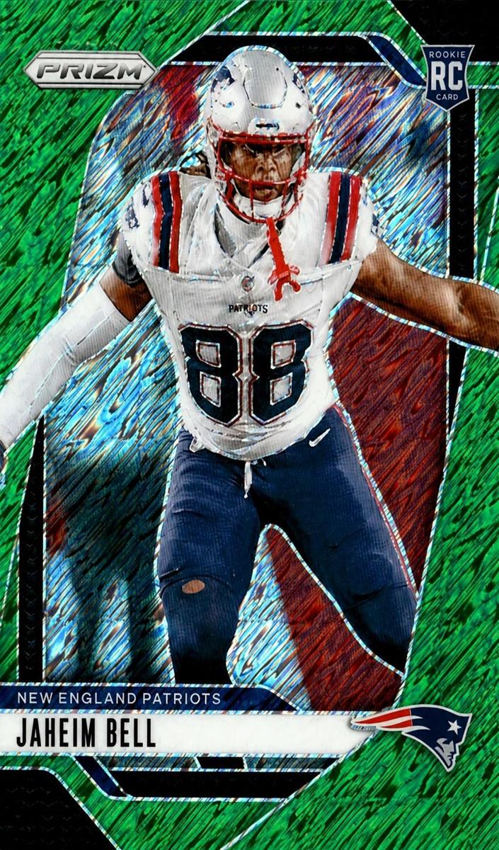 2024 Panini Prizm Football Green Shimmer Jaheim Bell #337