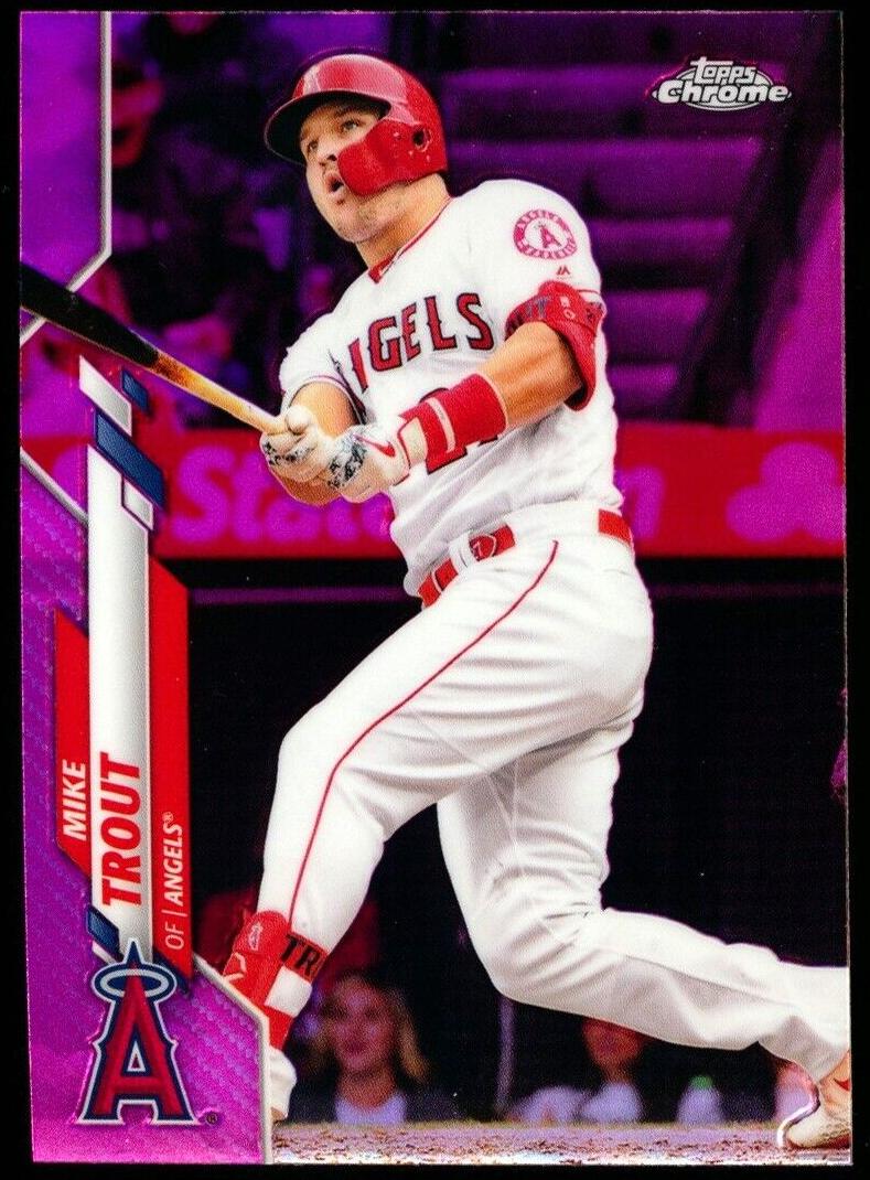 2020 Topps Chrome Baseball Pink Refractor Mike Trout #1 PSA 10