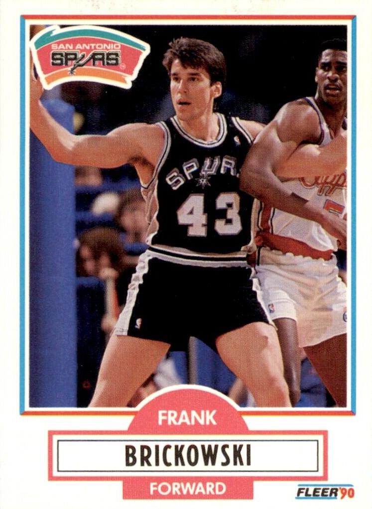 1990 Fleer Basketball Frank Brickowski #169 PSA 9
