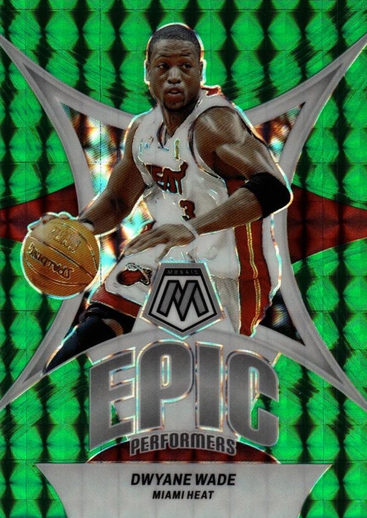2023 Panini Mosaic Basketball Green Dwyane Wade #17