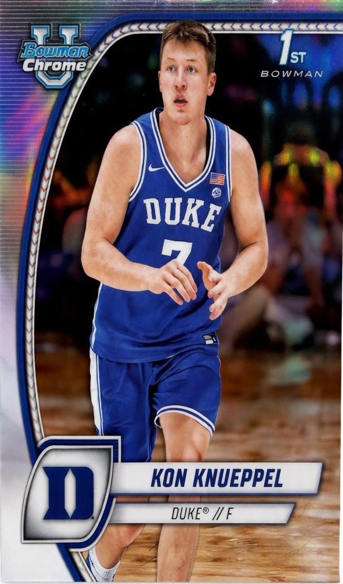 2024 Bowman Chrome University Basketball Refractor Kon Knueppel #48 PSA 9