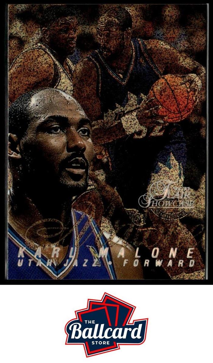 1996 Flair Showcase Basketball Row 0 Karl Malone #28