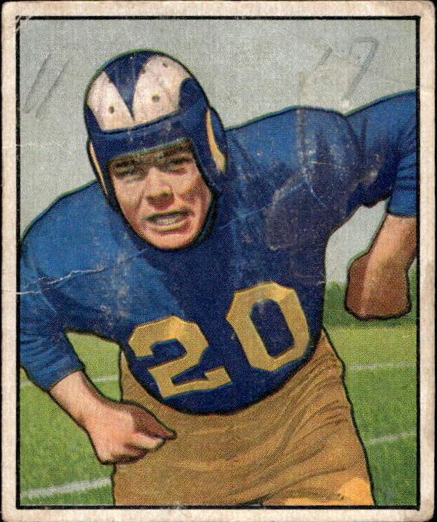 1950 Bowman Football Dick Huffman #53 PSA 6