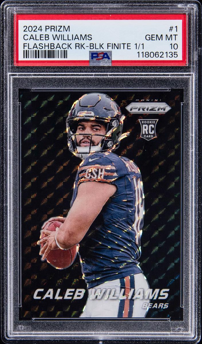 2024 Panini Prizm Football Black Finite Caleb Williams #1 PSA 9