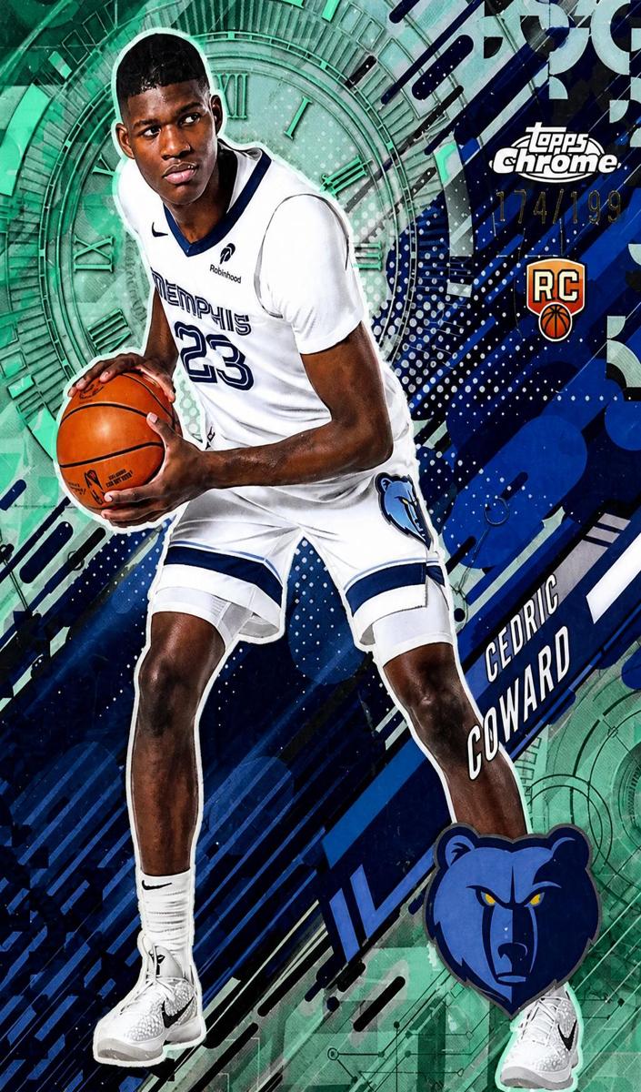 2025 Topps Chrome Basketball Aqua Refractor Cedric Coward #GT-24
