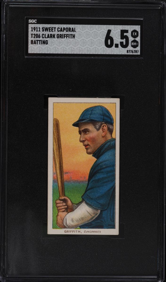 1909-11 T206 Baseball Batting Clark Griffith #NNO PSA 2