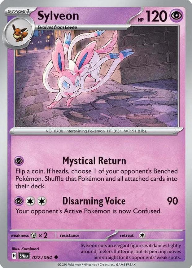 2024 Pokemon Scarlet & Violet Shrouded Fable Sylveon #22