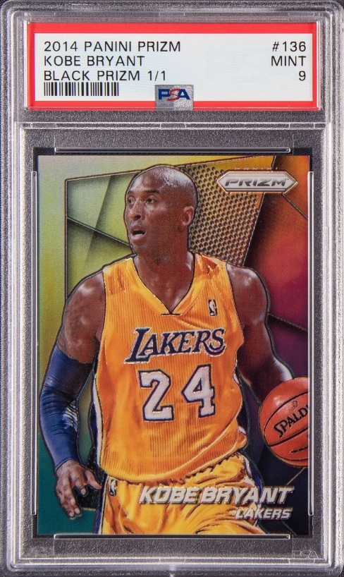 2014 Panini Prizm Basketball Black Kobe Bryant #136 PSA 9