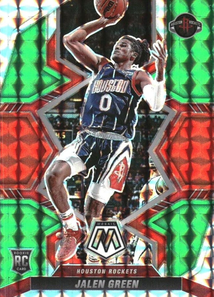 2021 Panini Mosaic Basketball Choice Red Green Mosaic Jalen Green #206