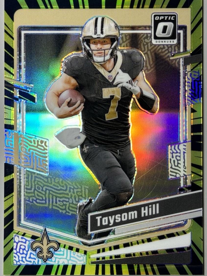 2023 Donruss Optic Football Electricity Taysom Hill #139 PSA 9