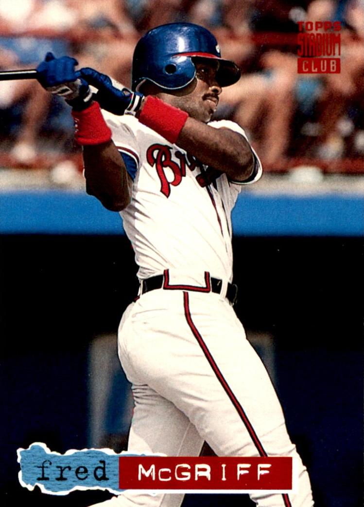 1994 Topps Stadium Club Baseball Fred McGriff #665 PSA 9