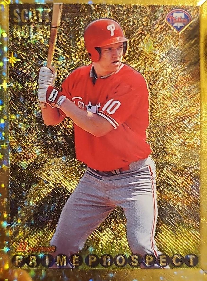 1995 Bowman Baseball Gold Foil Scott Rolen #271 PSA 8