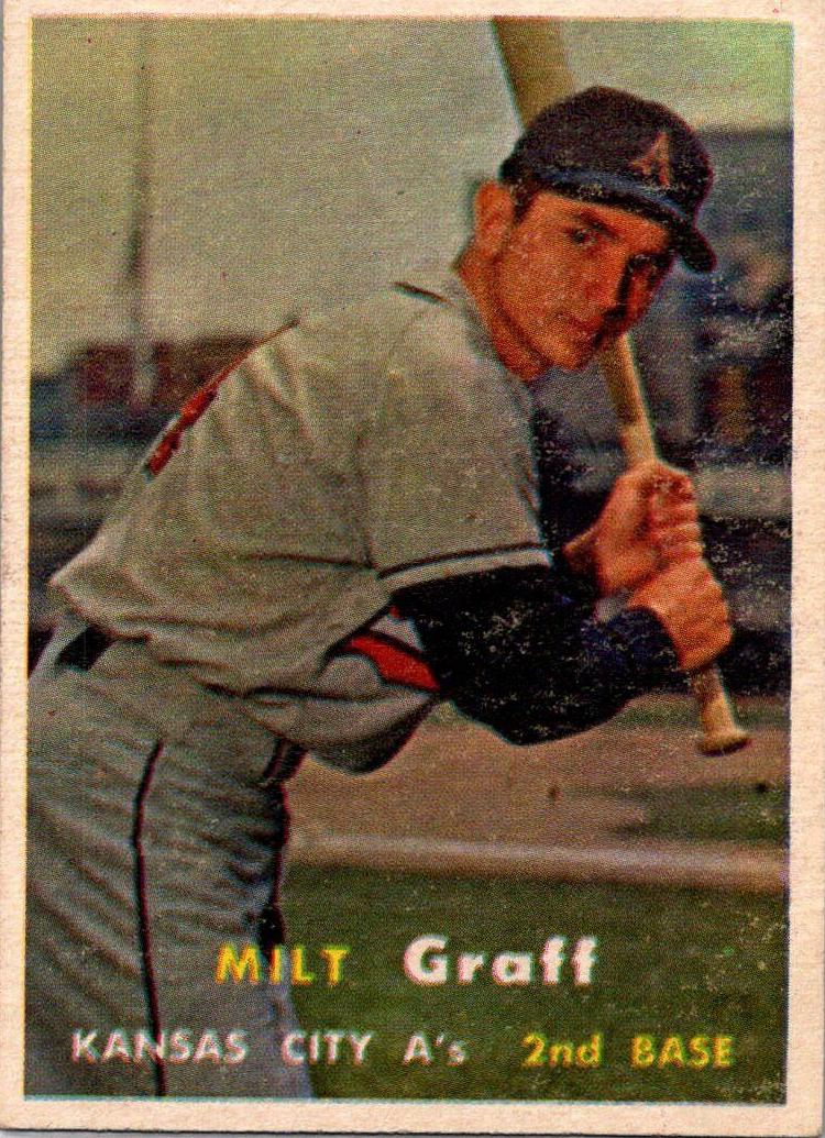 1957 Topps Baseball Milt Graff #369 PSA 3.5