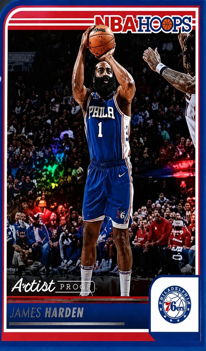 2023 Panini Hoops Basketball Artist Proof Gold James Harden #119 PSA 10