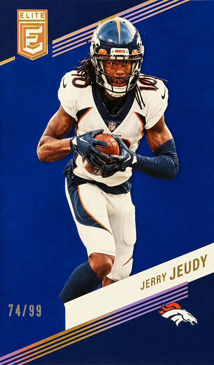2023 Donruss Elite Football Blue Jerry Jeudy #50