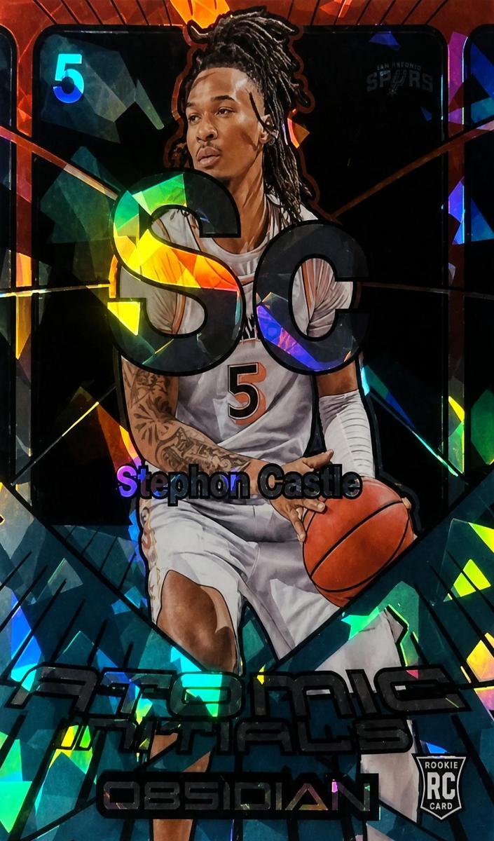 2024 Panini Obsidian Basketball Electric Etch Fire and Ice Stephon Castle #2