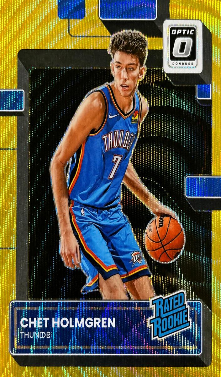 2022 Donruss Optic Basketball Gold Wave Chet Holmgren #208
