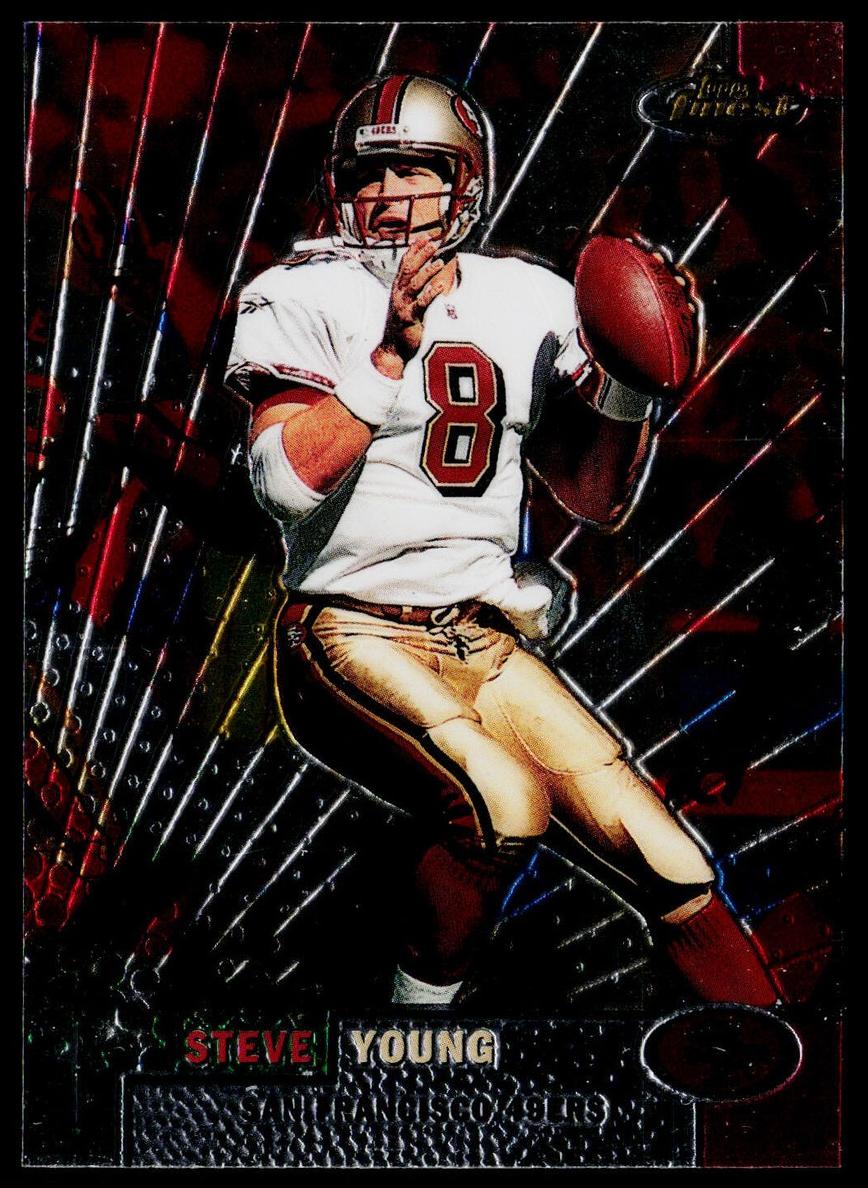 1999 Topps Finest Football Steve Young #40 PSA 9