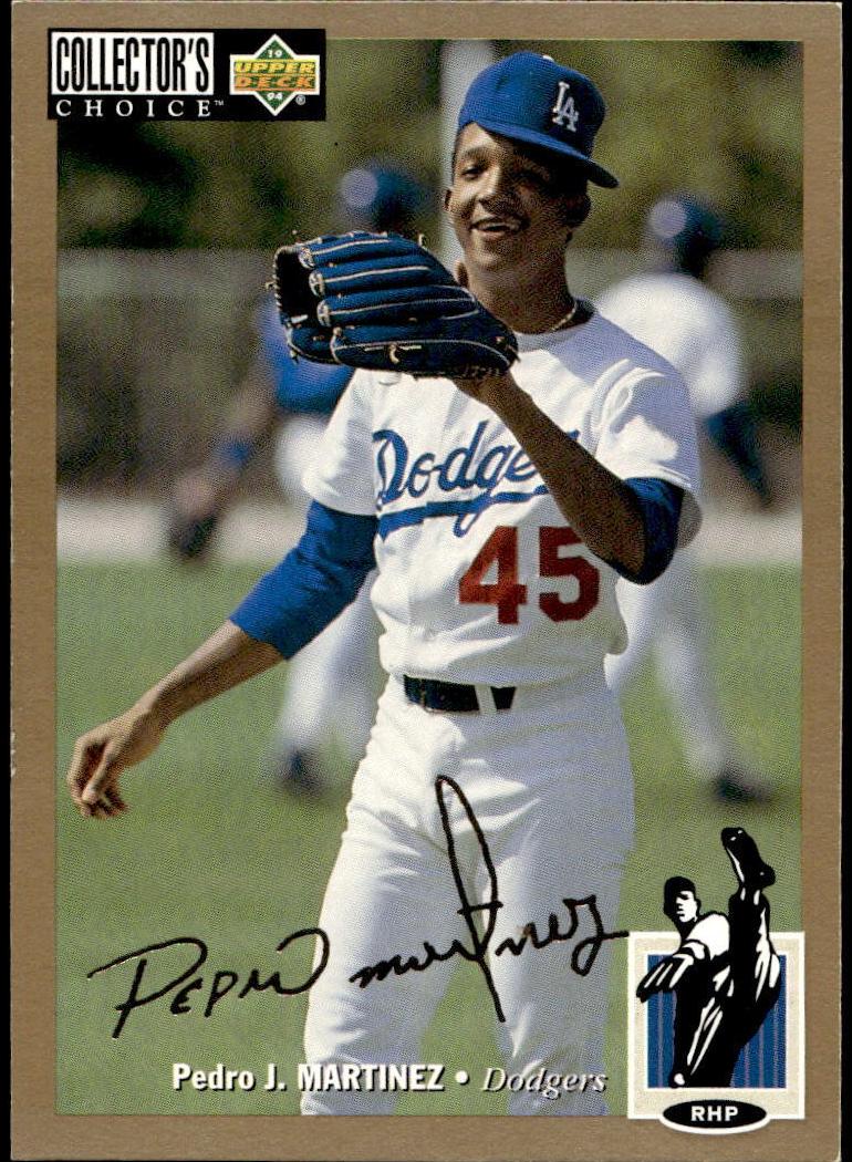 1994 Upper Deck Collector's Choice Baseball Gold Signature Pedro Martinez #189