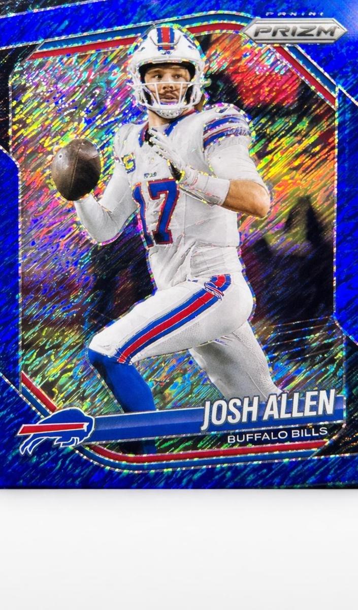 2025 Panini Prizm Football Blue Shimmer Josh Allen #167