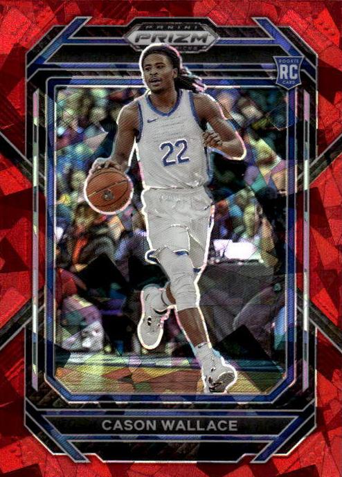 2023 Panini Prizm Draft Picks Basketball Red Ice Cason Wallace #12