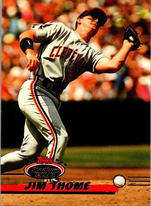 1993 Topps Stadium Club Baseball Jim Thome #8 PSA 9