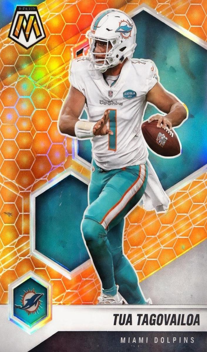 2021 Panini Mosaic Football Honeycomb Tua Tagovailoa #122 PSA 9