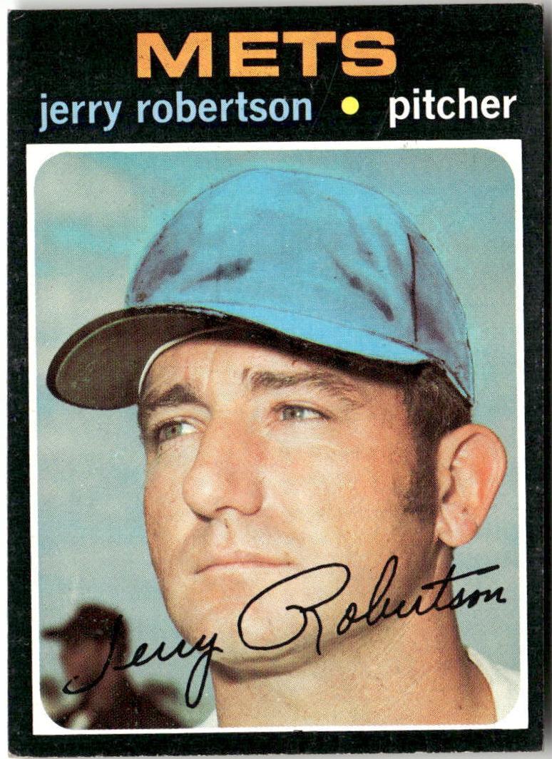 1971 Topps Baseball Jerry Robertson #651 PSA 8