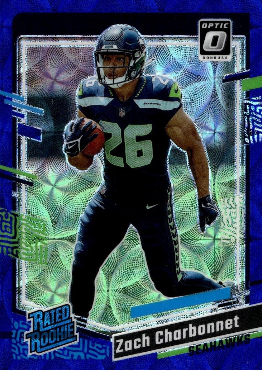 2023 Donruss Optic Football Blue Scope Zach Charbonnet #294