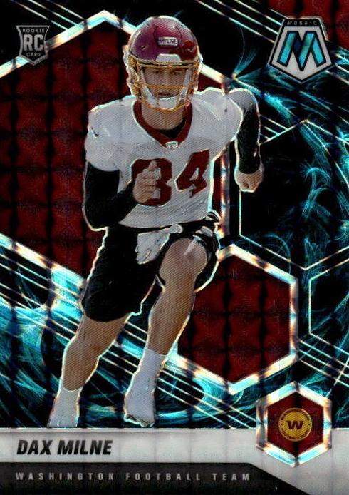 2021 Panini Mosaic Football Genesis Dax Milne #400