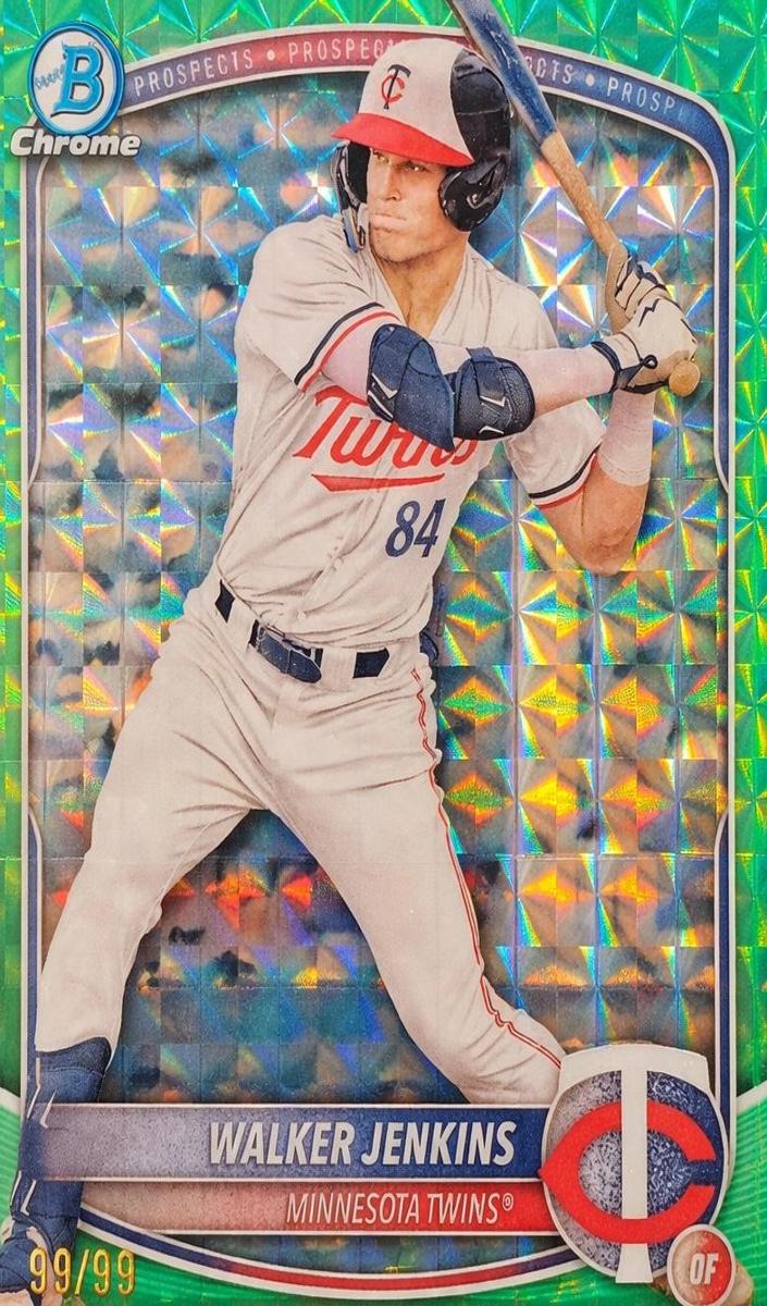 2025 Bowman Draft Chrome Baseball Green Geometric Refractor Walker Jenkins #BDC-159
