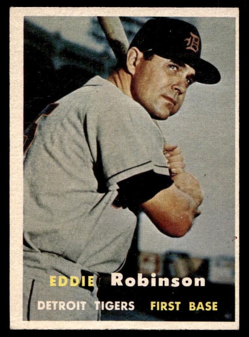 1957 Topps Baseball Eddie Robinson #238 PSA 6.5