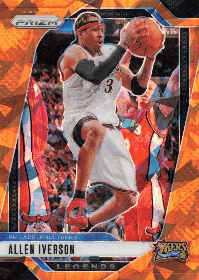 2024 Panini Prizm Basketball Orange Ice Allen Iverson #291