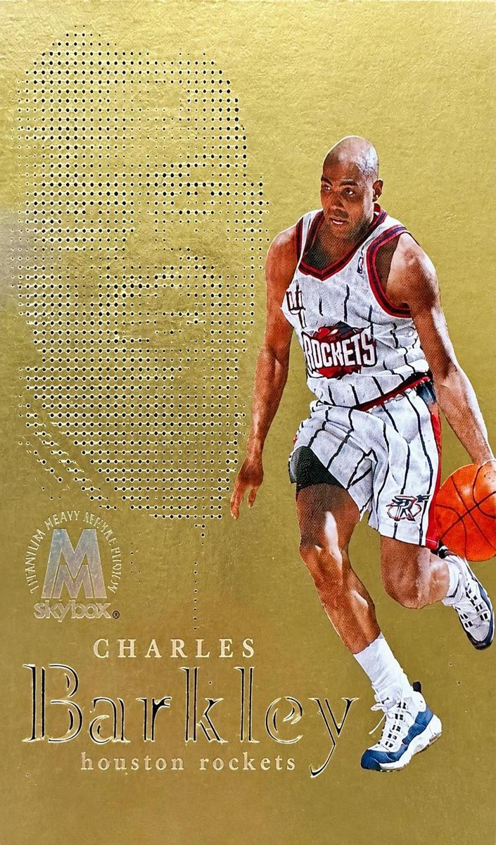 1998 Skybox Molten Metal Basketball Titanium Charles Barkley #13F SGC 9