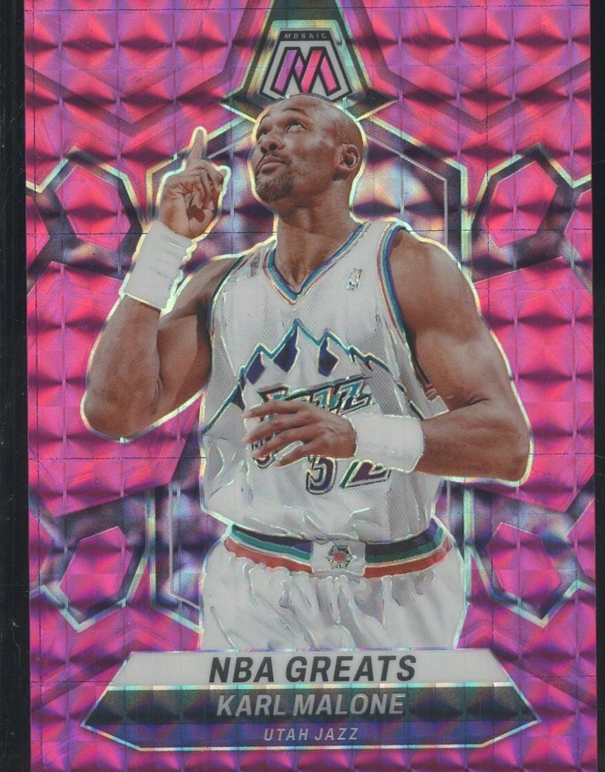 2023 Panini Mosaic Basketball Pink Karl Malone #297