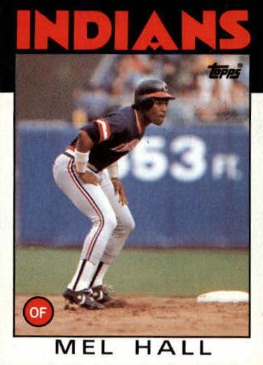 1986 Topps Baseball Mel Hall #647 PSA 9