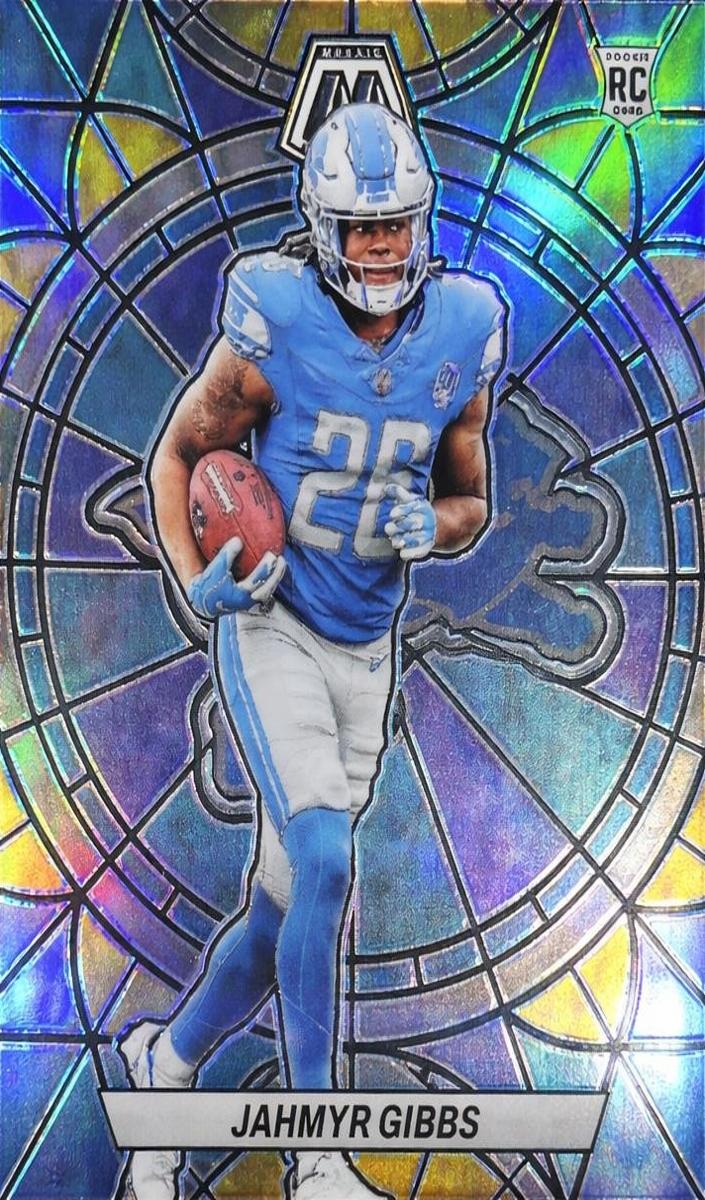 2023 Panini Mosaic Football Jahmyr Gibbs #SG-26 PSA 10
