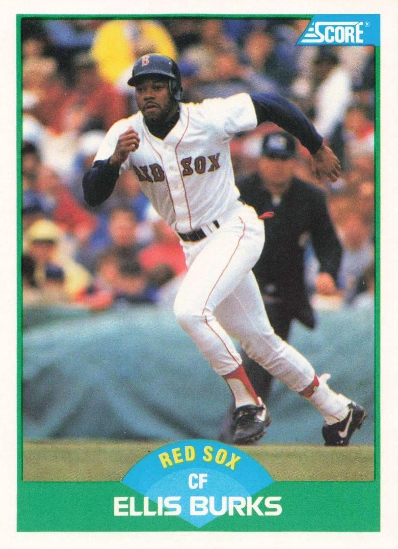 1989 Score Baseball Ellis Burks #9