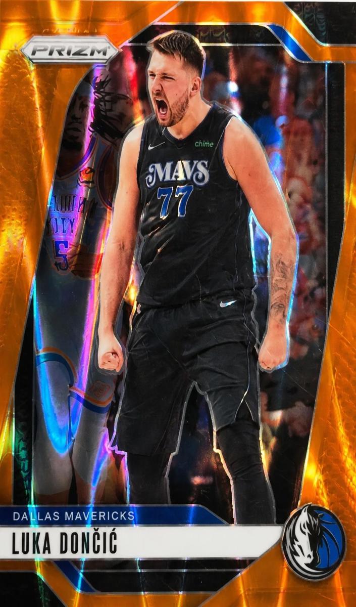 2024 Panini Prizm Basketball Orange Seismic Luka Doncic #89